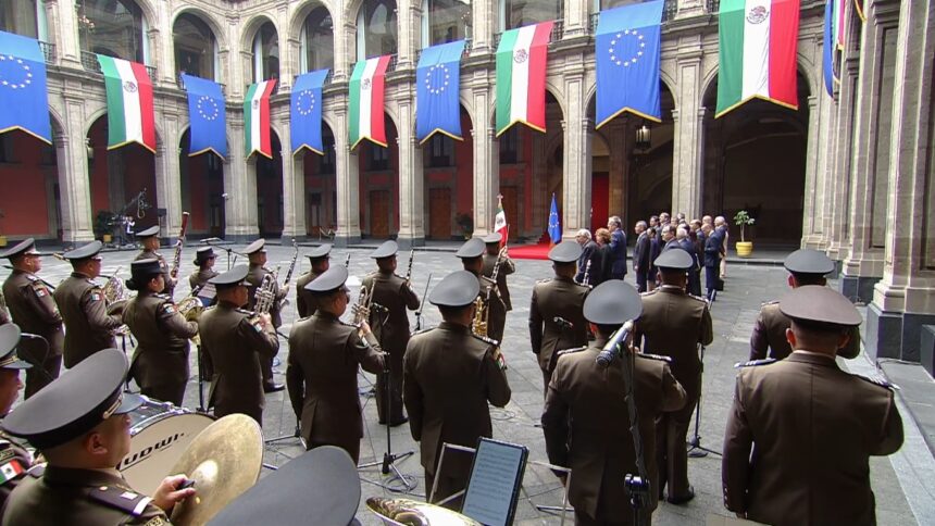 Sheinbaum fortalece relación México-Unión Europea en Palacio Nacional