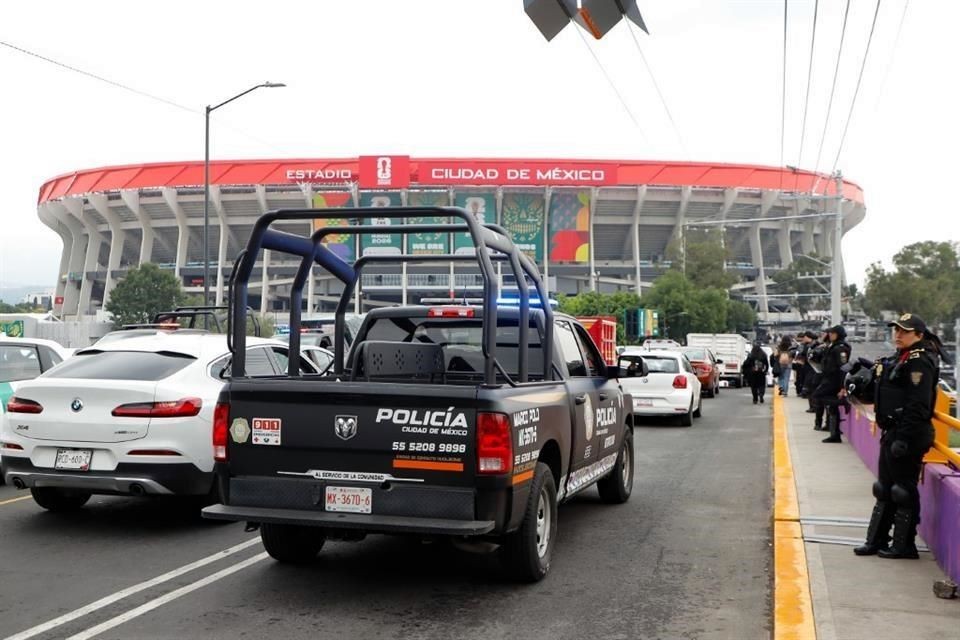 CDMX despliega 11 mil agentes en Estadio Azteca y Zócalo