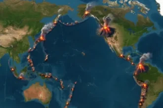 Volcanes en Guatemala y Japón registran erupciones simultáneas