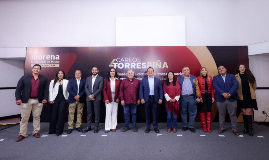 Morena Michoacán respalda a Torres Piña tras proceso interno